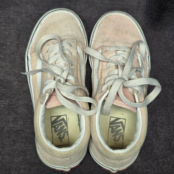 Vans Pink Off The Wall Old Skool Low Top Canvas Shoes - Picture 6 of 9